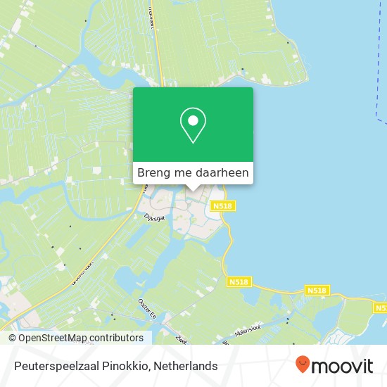 Peuterspeelzaal Pinokkio kaart