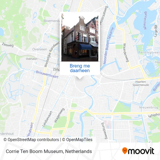 Corrie Ten Boom Museum kaart