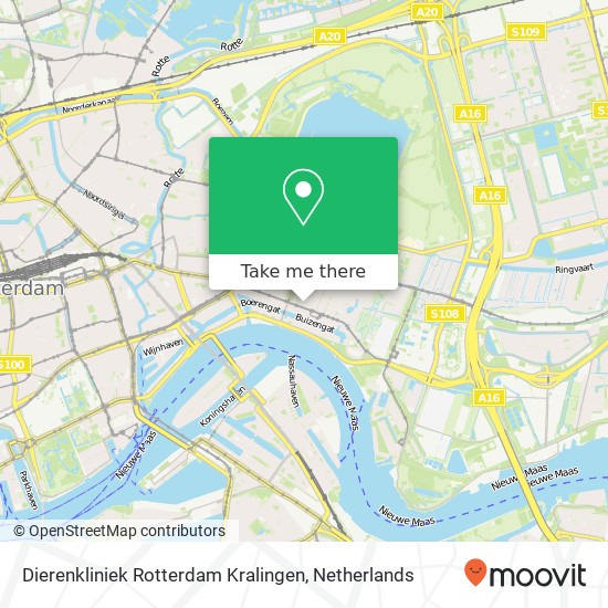 Dierenkliniek Rotterdam Kralingen kaart