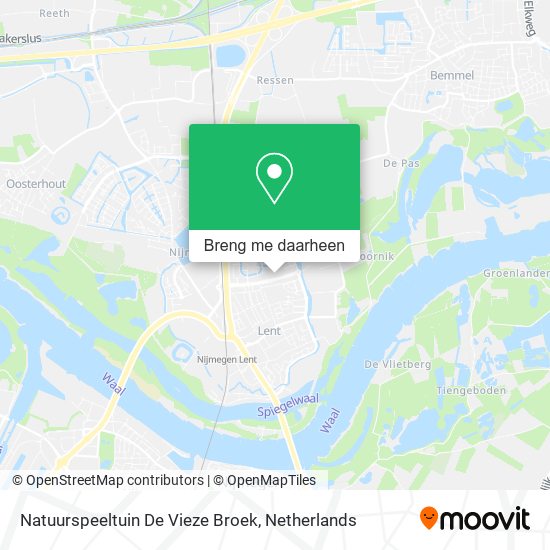 Natuurspeeltuin De Vieze Broek kaart