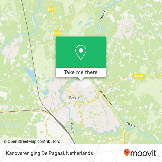 Kanovereniging De Pagaai kaart