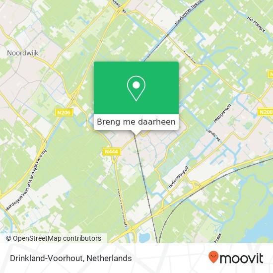 Drinkland-Voorhout kaart