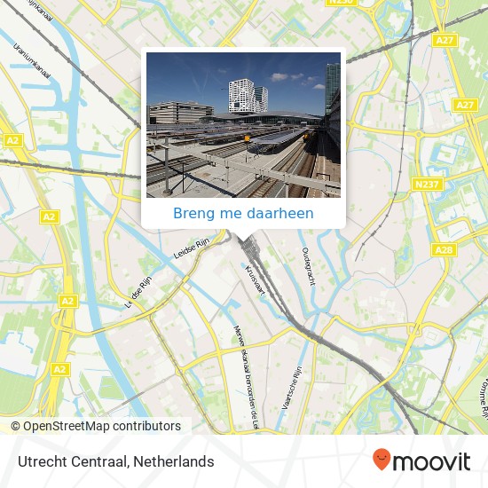 Utrecht Centraal kaart