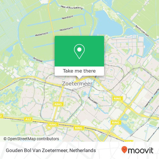 Gouden Bol Van Zoetermeer kaart