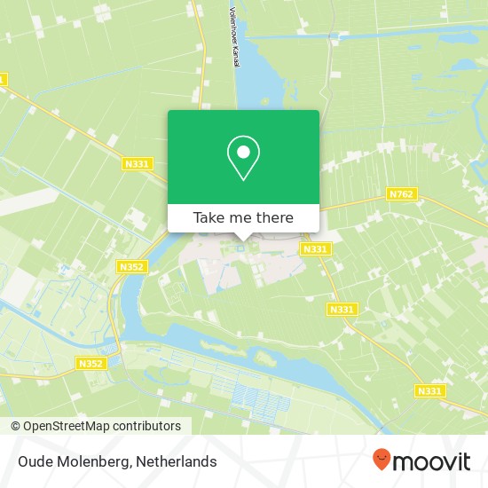 Oude Molenberg kaart