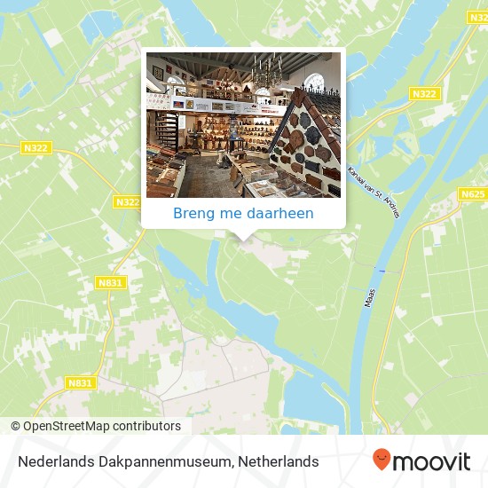 Nederlands Dakpannenmuseum kaart
