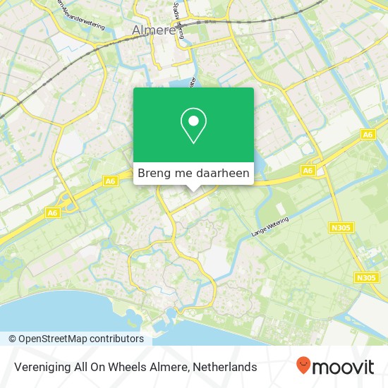 Vereniging All On Wheels Almere kaart
