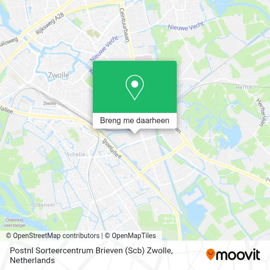 Postnl Sorteercentrum Brieven (Scb) Zwolle kaart