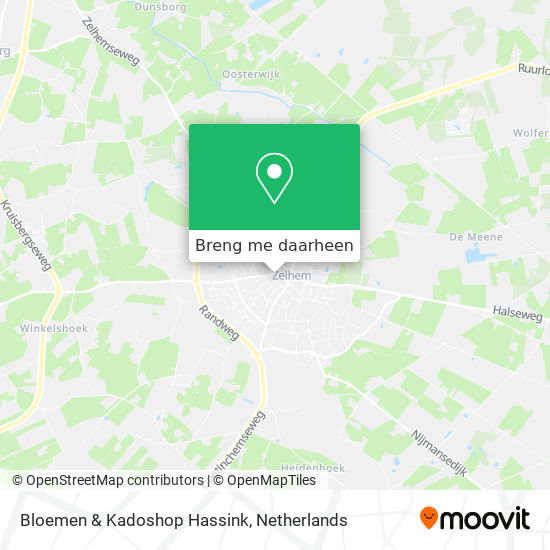 Bloemen & Kadoshop Hassink kaart