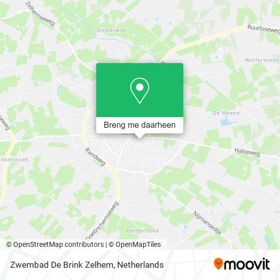 Zwembad De Brink Zelhem kaart