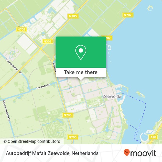 Autobedrijf Mafait Zeewolde kaart