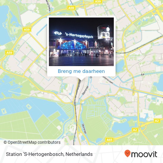 Station 'S-Hertogenbosch kaart
