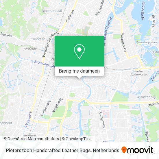 Pieterszoon Handcrafted Leather Bags kaart
