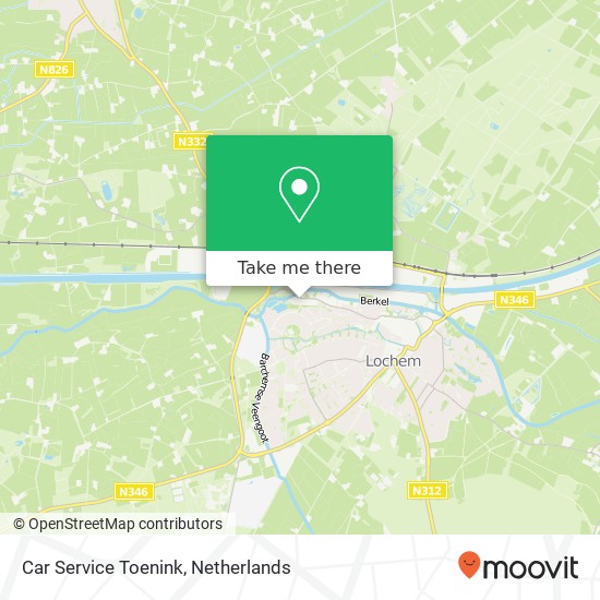 Car Service Toenink kaart