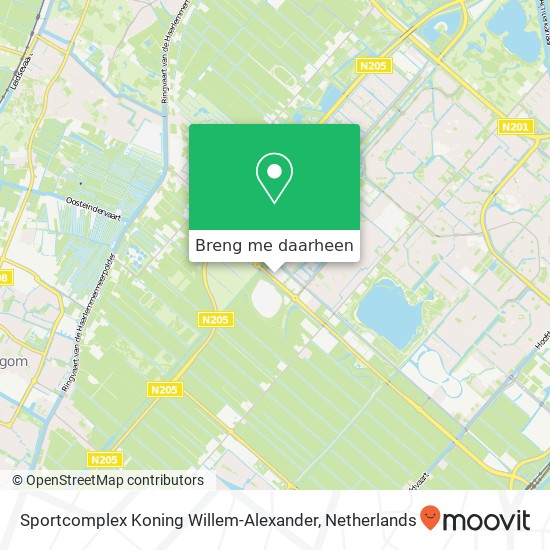 Sportcomplex Koning Willem-Alexander kaart