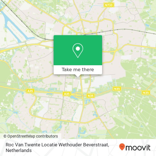 Roc Van Twente Locatie Wethouder Beverstraat kaart