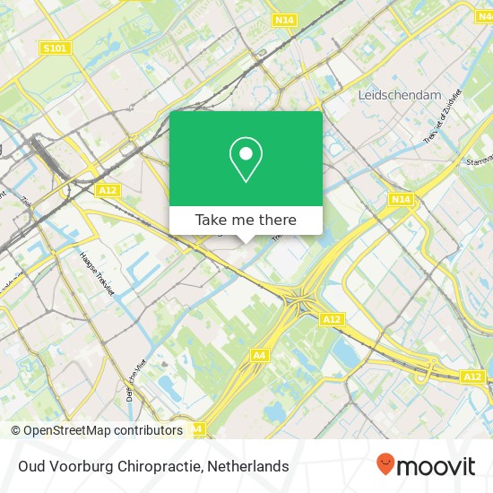 Oud Voorburg Chiropractie kaart