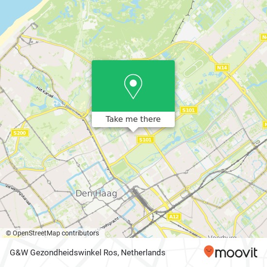 G&W Gezondheidswinkel Ros kaart