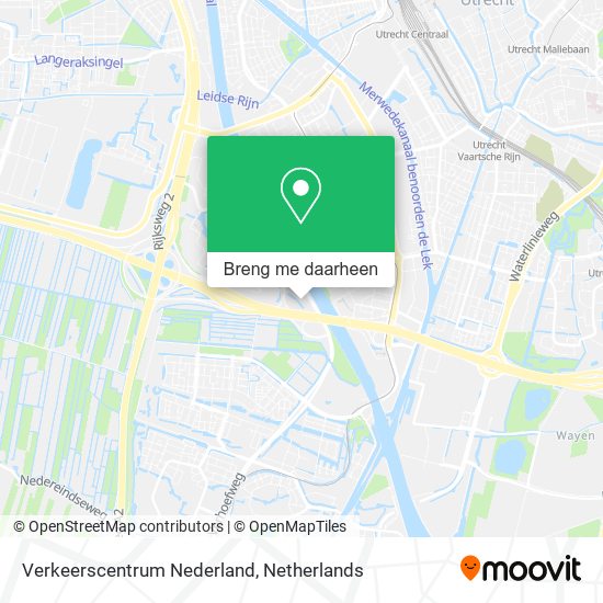Verkeerscentrum Nederland kaart