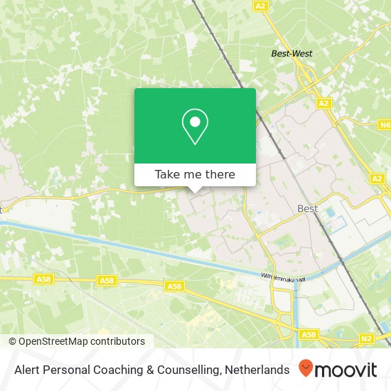 Alert Personal Coaching & Counselling kaart