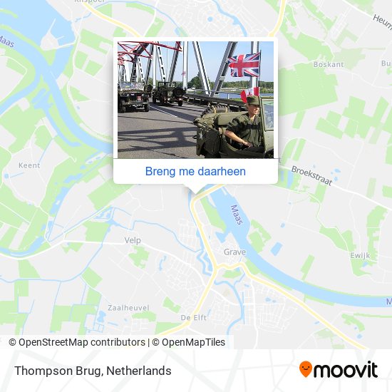 Thompson Brug kaart