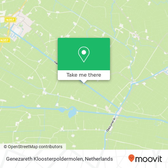 Genezareth Kloosterpoldermolen kaart