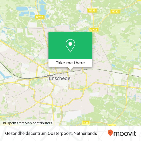 Gezondheidscentrum Oosterpoort kaart