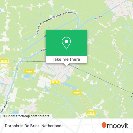 Dorpshuis De Brink kaart