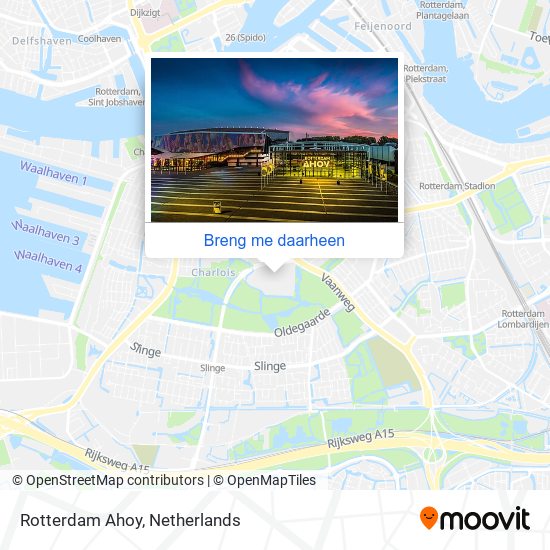 Rotterdam Ahoy kaart