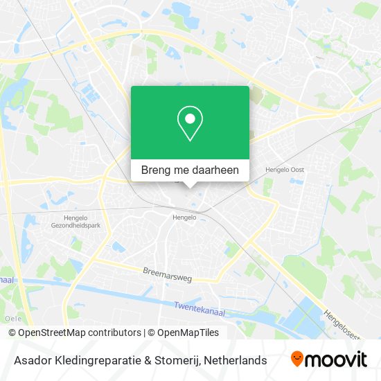 Asador Kledingreparatie & Stomerij kaart