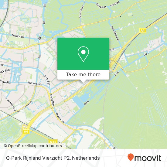Q-Park Rijnland Vierzicht P2 kaart