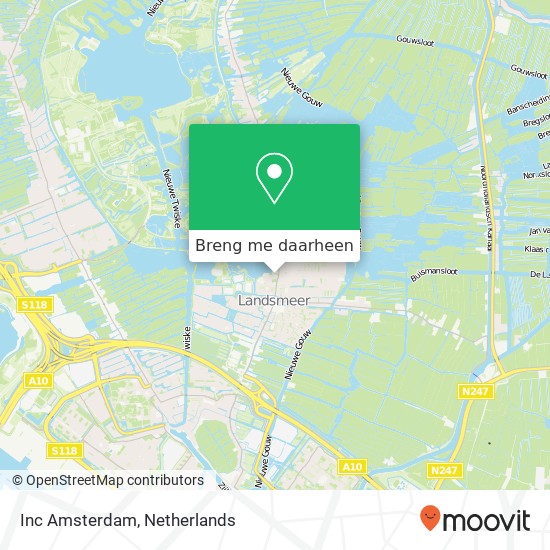 Inc Amsterdam kaart