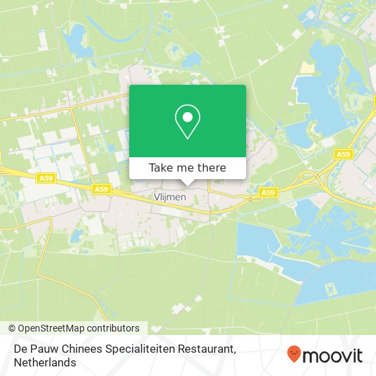 De Pauw Chinees Specialiteiten Restaurant kaart