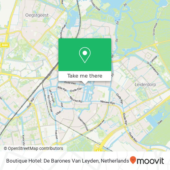 Boutique Hotel: De Barones Van Leyden kaart