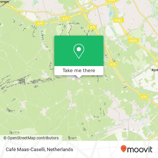 Café Maas-Caselli kaart