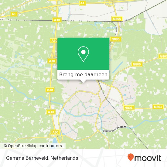 Gamma Barneveld kaart