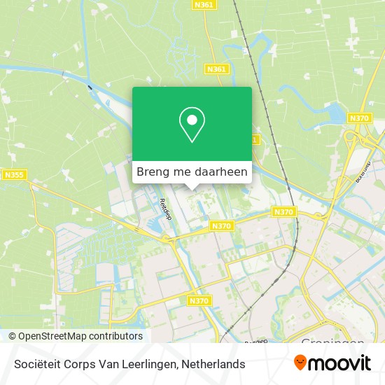 Sociëteit Corps Van Leerlingen kaart