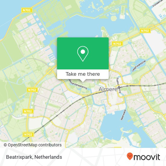 Beatrixpark kaart