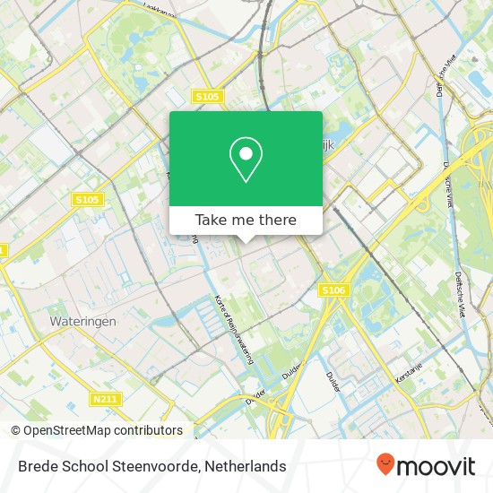 Brede School Steenvoorde kaart