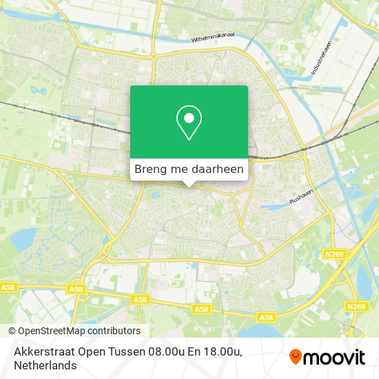 Akkerstraat Open Tussen 08.00u En 18.00u kaart