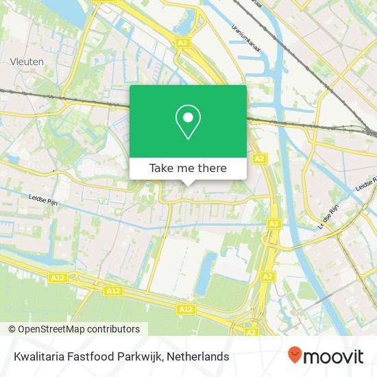 Kwalitaria Fastfood Parkwijk kaart