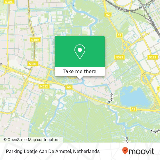 Parking Loetje Aan De Amstel kaart