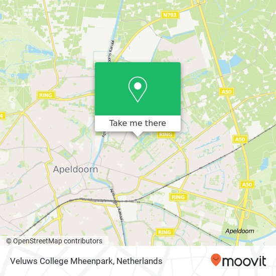 Veluws College Mheenpark kaart