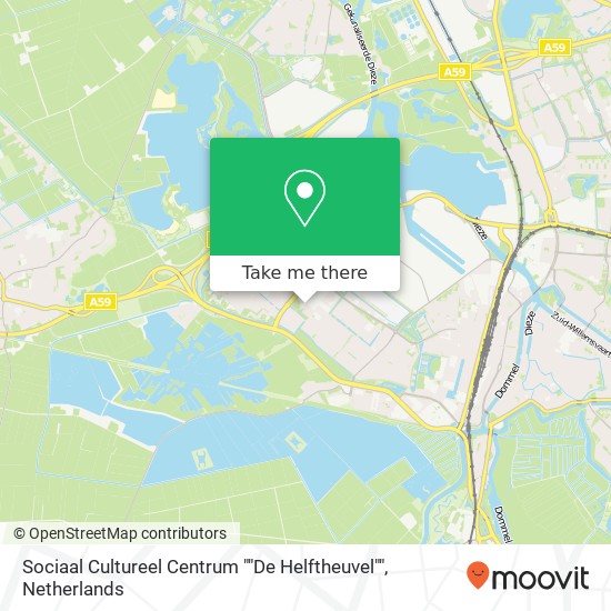 Sociaal Cultureel Centrum ""De Helftheuvel"" kaart