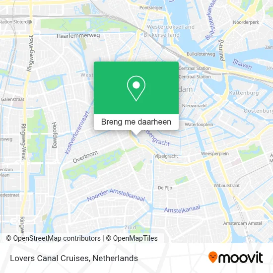 Lovers Canal Cruises kaart