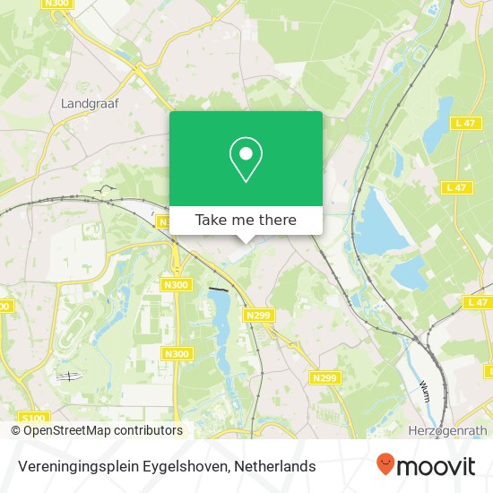 Vereningingsplein Eygelshoven kaart