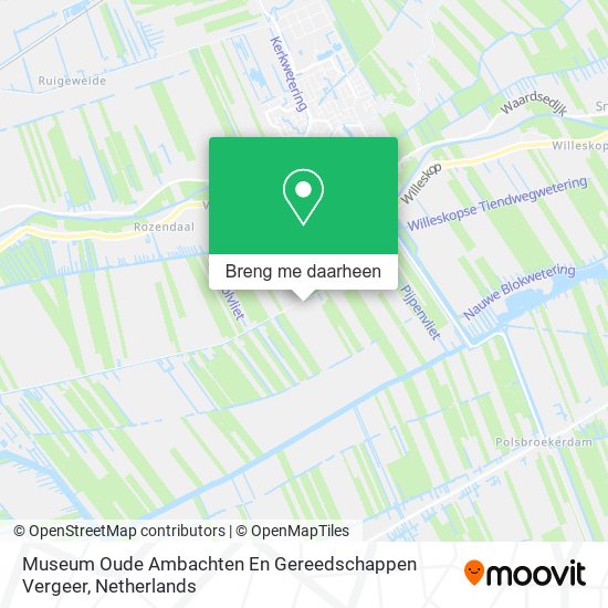 Museum Oude Ambachten En Gereedschappen Vergeer kaart