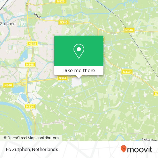 Fc Zutphen kaart