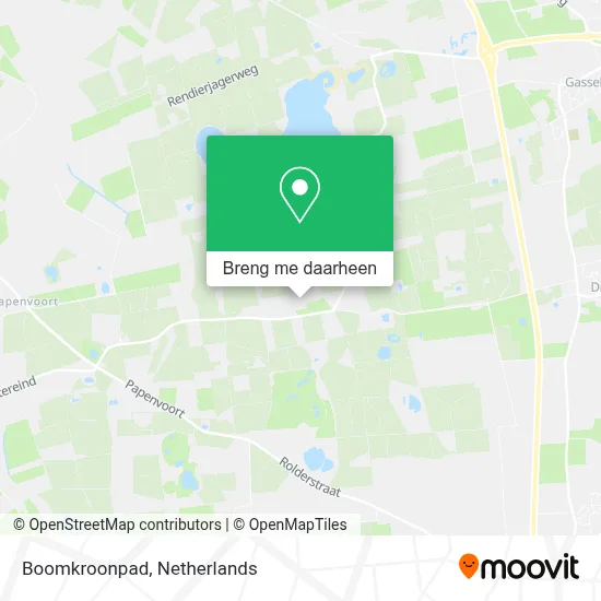 Boomkroonpad kaart