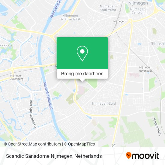 Scandic Sanadome Nijmegen kaart